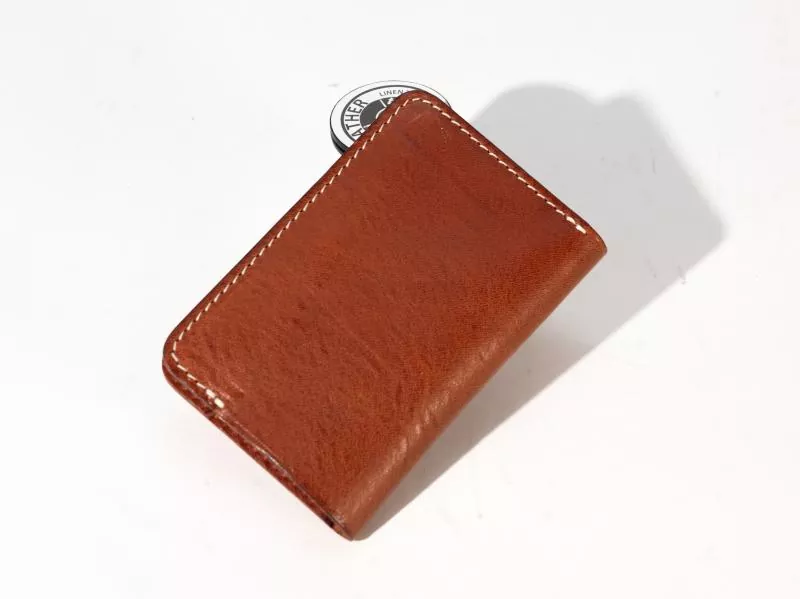 Retro Trend Returns Handgefertigte, genähte kurze Geldbörse aus echtem Leder, der neue Favorit der Stadt, der Qualität und Funktionalität vereint