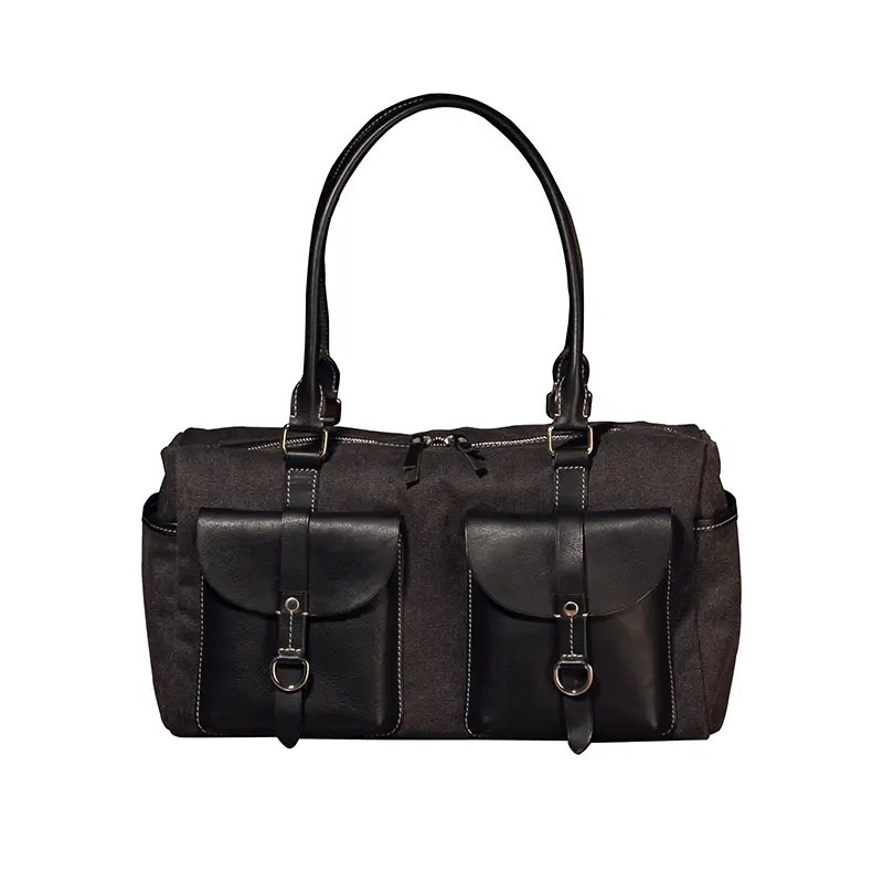 Ledertasche mit mehreren Taschen