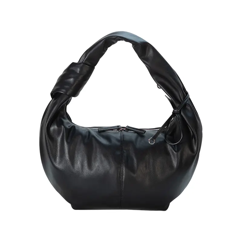 Croissant-Tasche aus veganem Leder