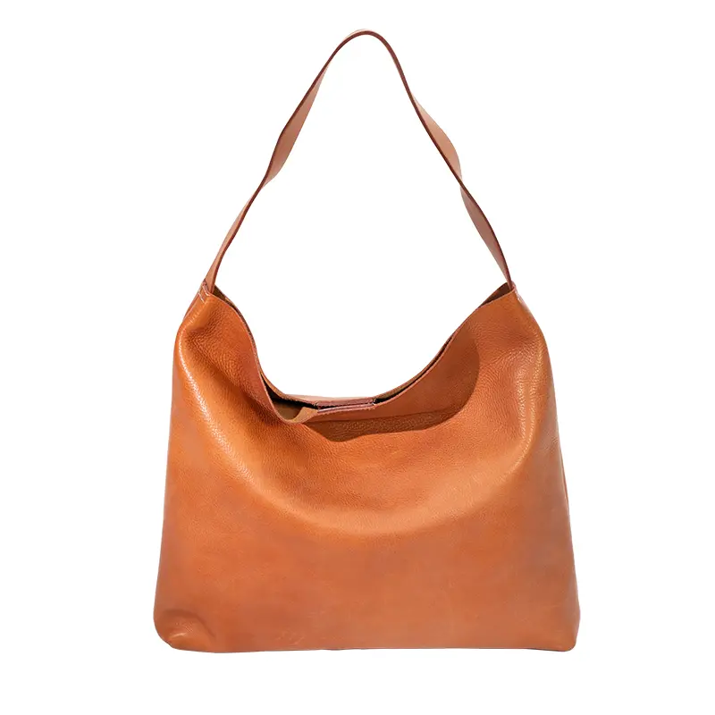 Hobo-Tasche aus pflanzlich gegerbtem Leder
