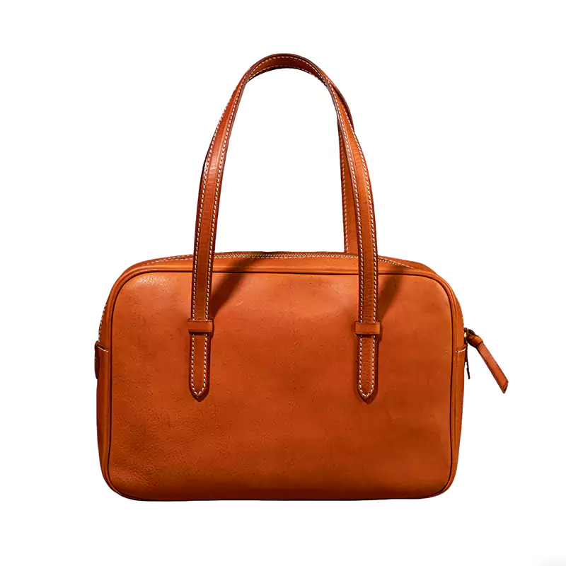 Handtasche aus Leder mit Reißverschluss
